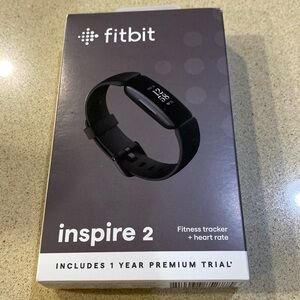 Fitbit Inspire 2 fitnesss tracker and heart rate, one year premium trial N/A
